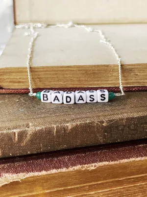 Badass Letter Necklace