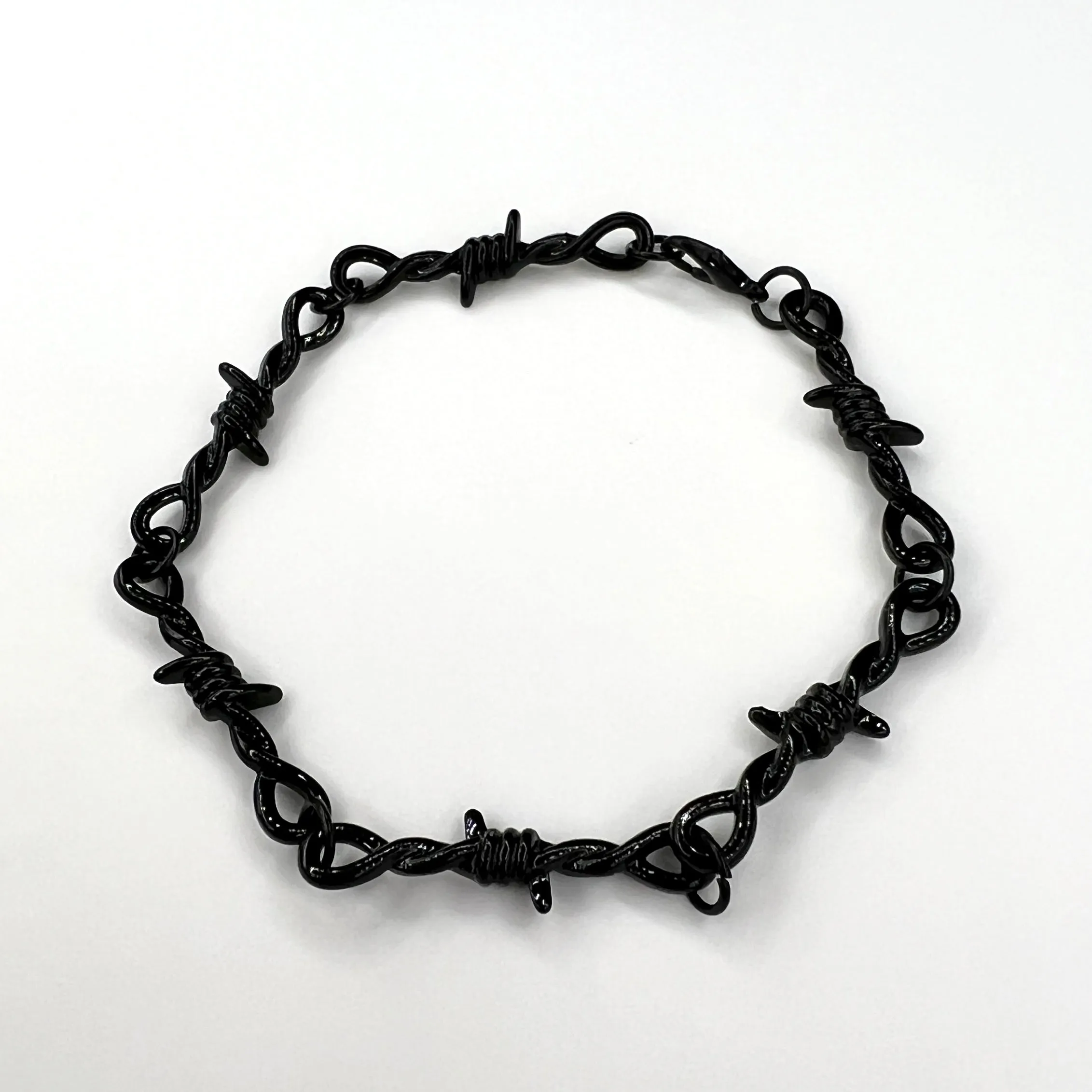 Barbed Wire Chain Bracelet - Black