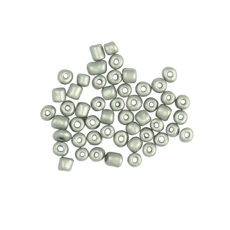 BEAD GLASS SEED 3.6MM MATT SILVER 25G