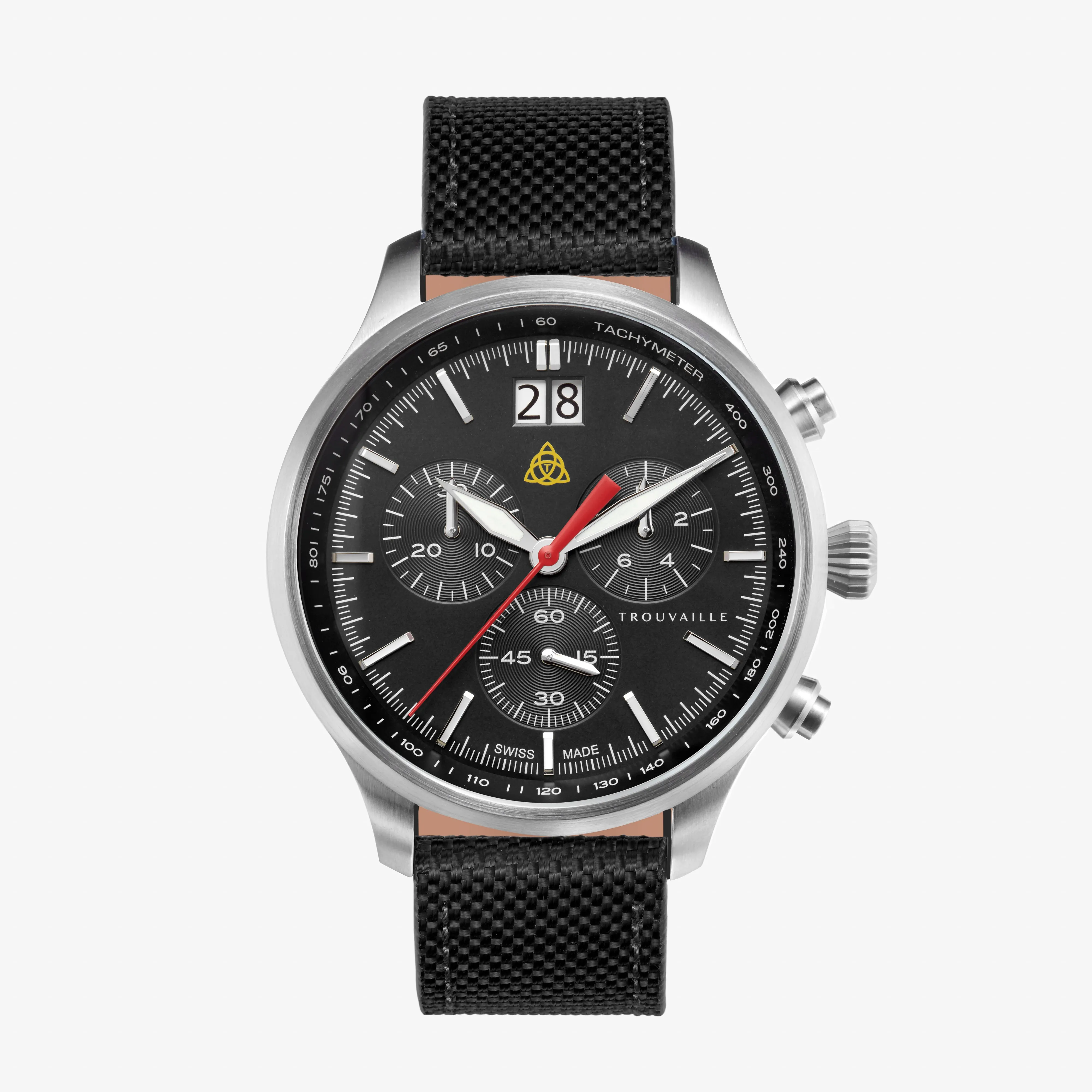 Big Sport Chrono - Black Chronograph Black Canvas Strap