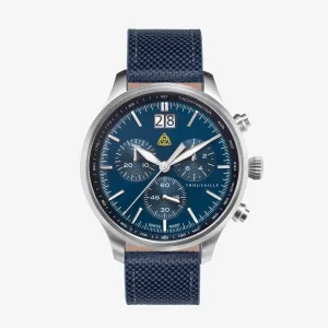 Big Sport Chrono - Blue Chronograph Blue Canvas Strap