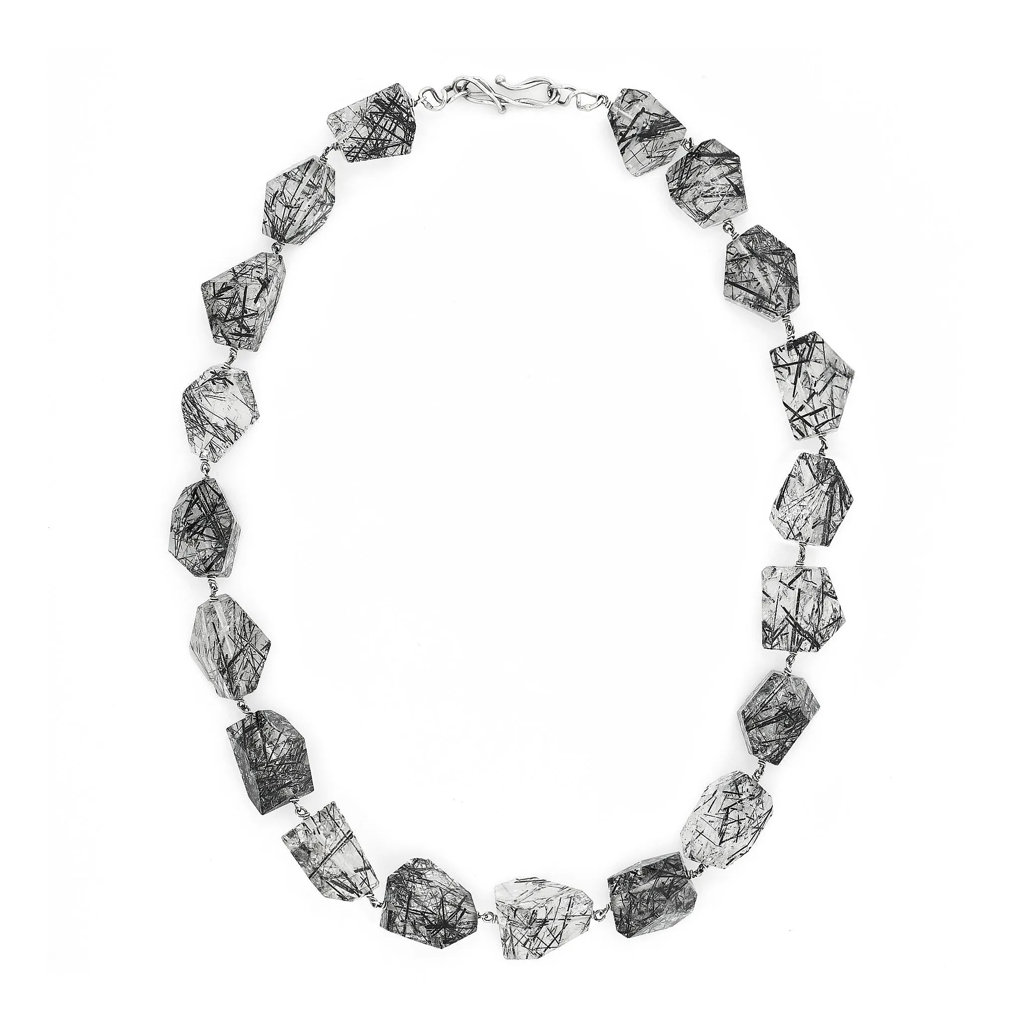 Black Rutilated Quartz Necklace