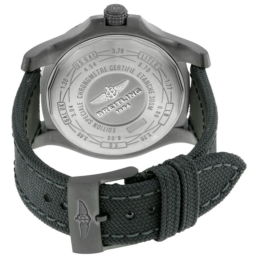 Breitling Avenger Blackbird Black Dial Canvas Military Strap Automatic Men's Watch V1731010-BD12-100W-M20BASA.1