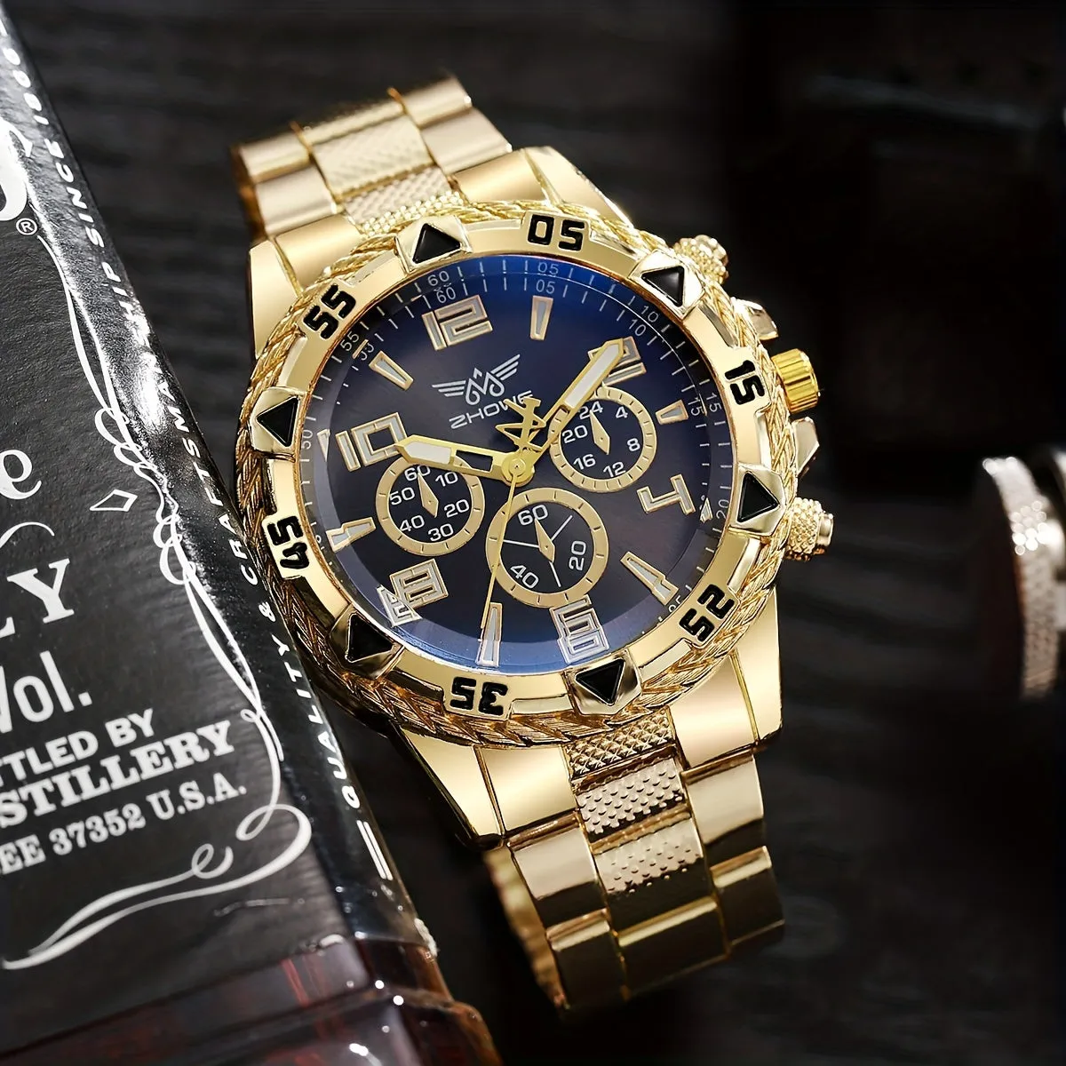Business Quartz Large Dial Watch