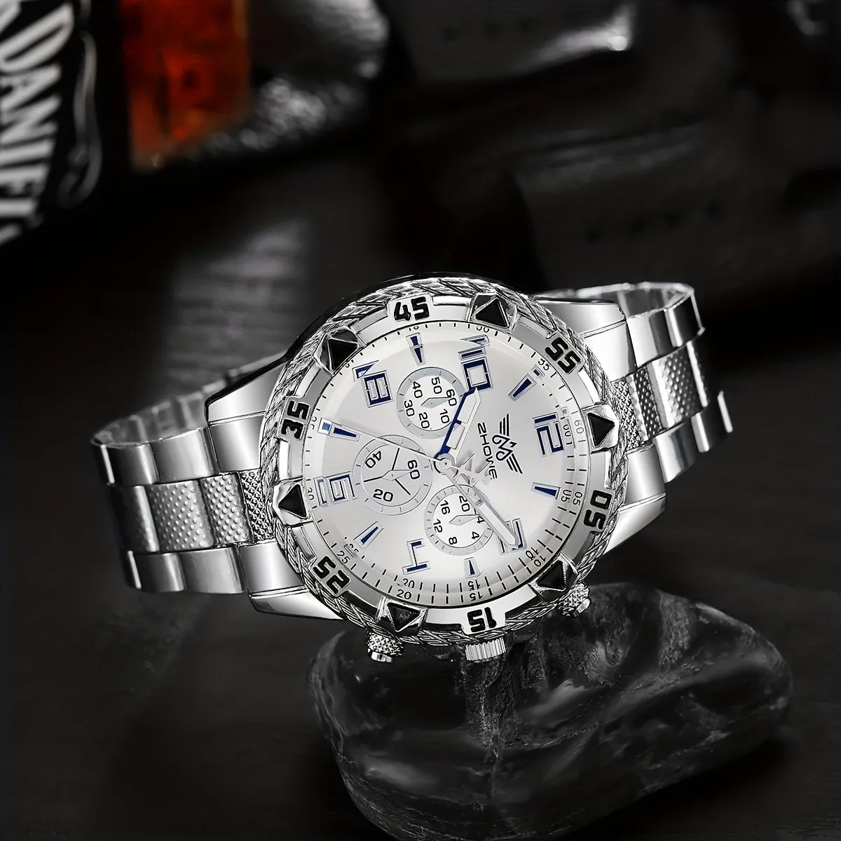 Business Quartz Large Dial Watch