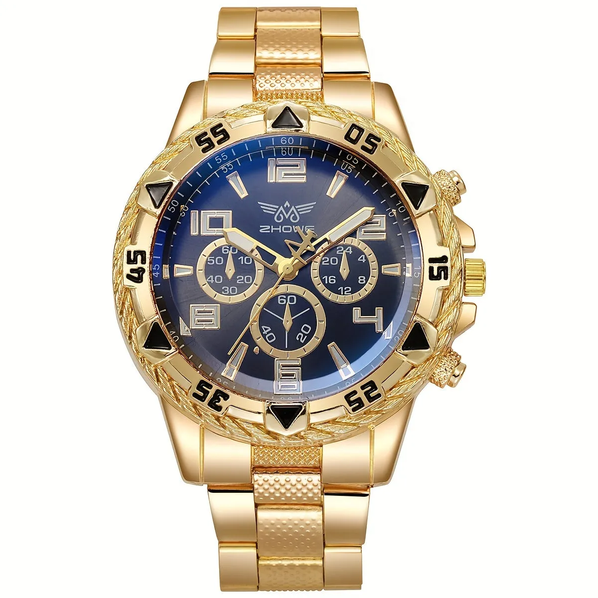 Business Quartz Large Dial Watch