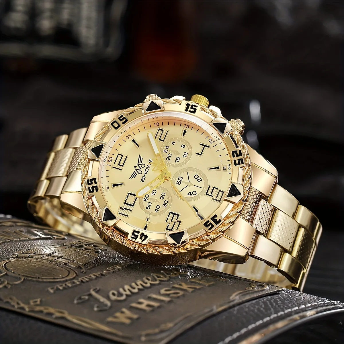 Business Quartz Large Dial Watch