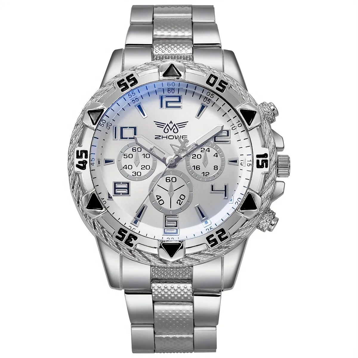 Business Quartz Large Dial Watch
