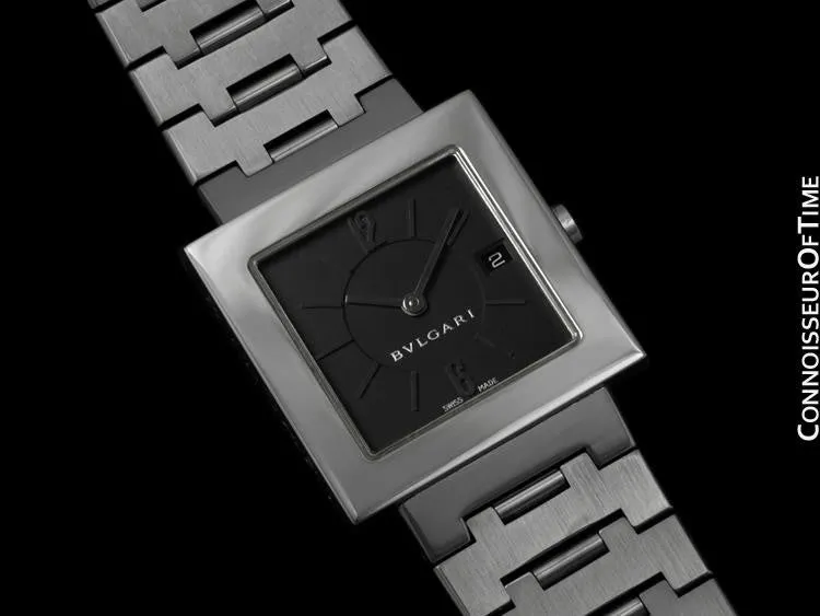 Bvlgari Bulgari Square Quadrato Mens Midsize / Unisex Watch, SQ 27SSD - Stainless Steel