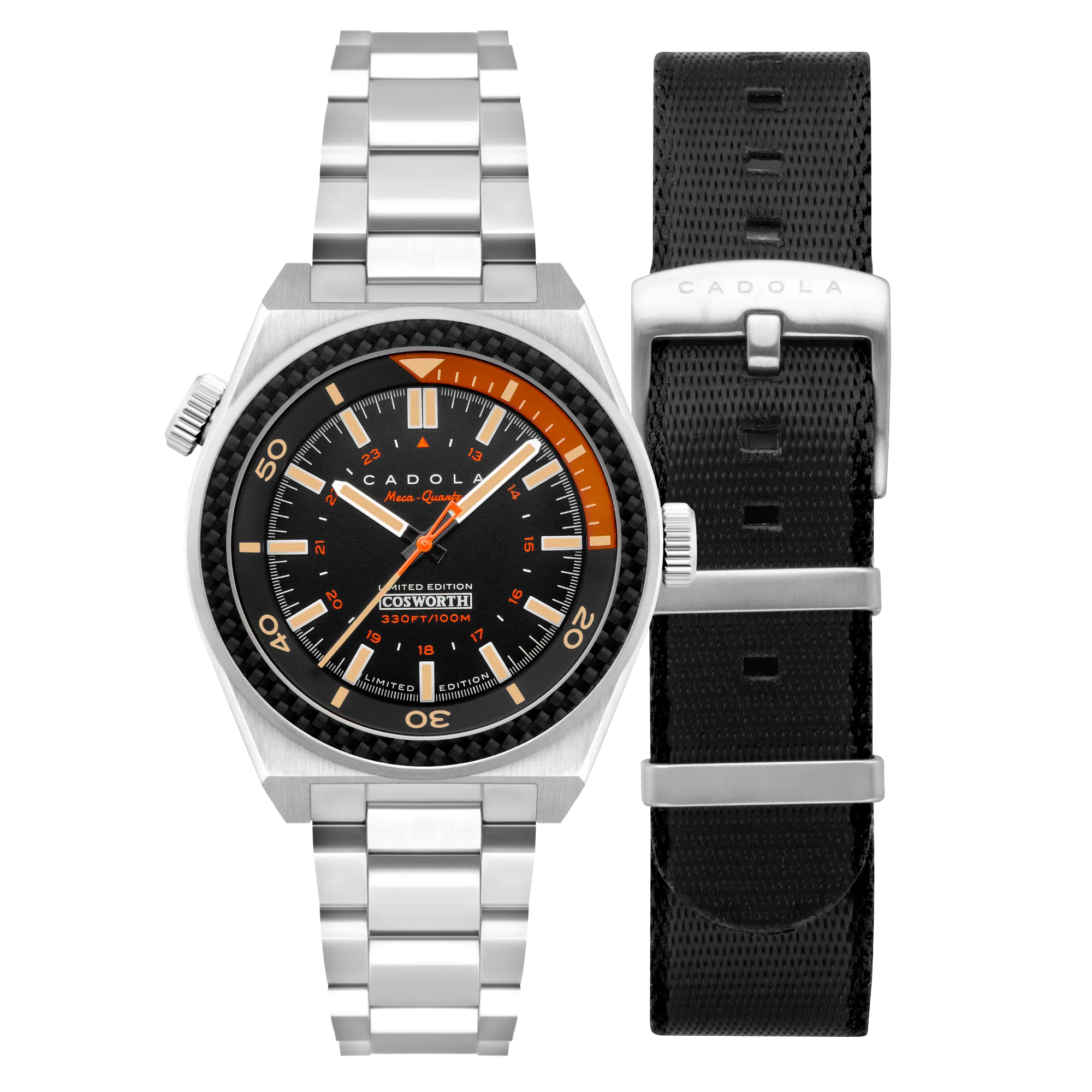 Cadola Men's Asphalt Black Cosworth Costin Meca-Quartz Limited Edition Watch CD-1039-11