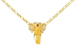 Carrera Y Carrera Sapphire Ruby Diamond 18 Karat Gold Elephante Necklace