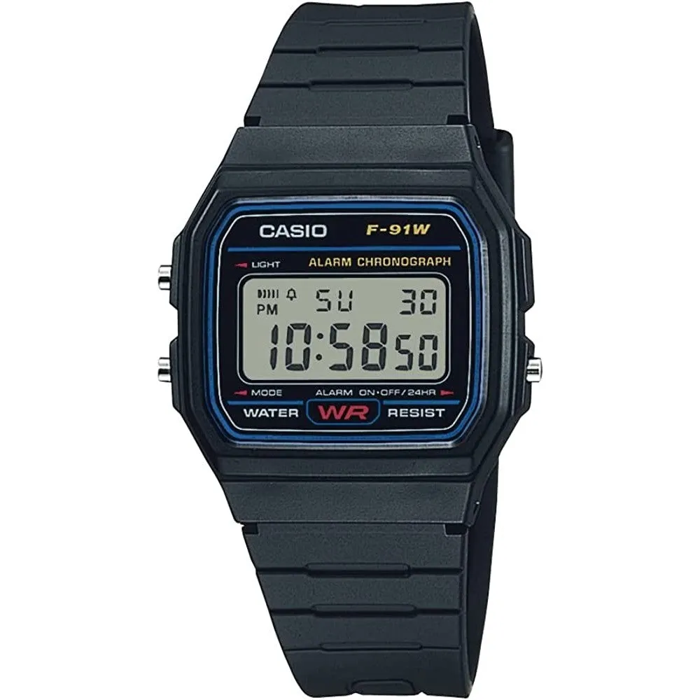 Casio F91W-1 Classic Resin Strap Digital Sport Watch