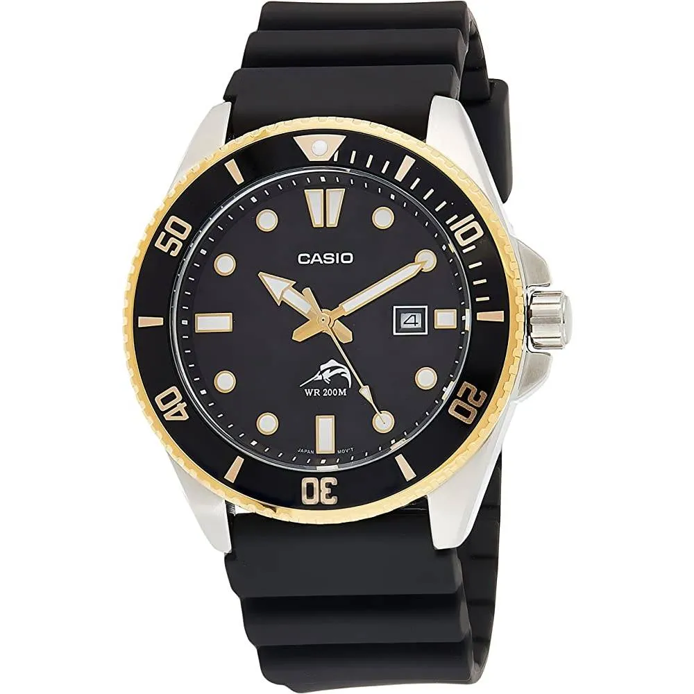 Casio Men's MDV106-1AV 200 M WR Black Dive Watch (MDV106-1A) | Multiple Colors