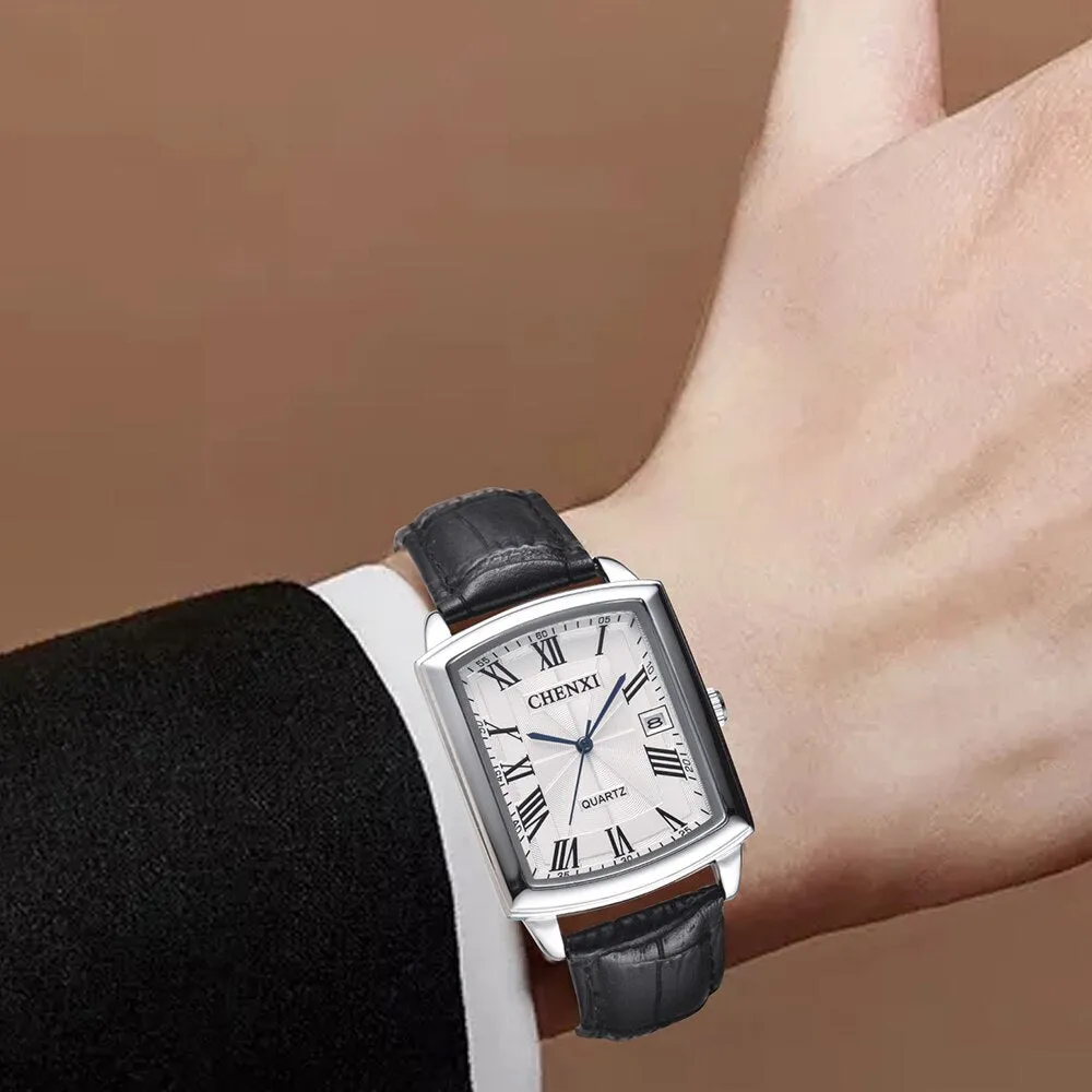 CHENXI Brand Luxury Mens Watches Sports Business Clock Waterproof Fashion Leather Analog Quartz Watch Men Relogio Masculino