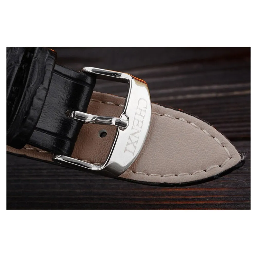 CHENXI Brand Luxury Mens Watches Sports Business Clock Waterproof Fashion Leather Analog Quartz Watch Men Relogio Masculino