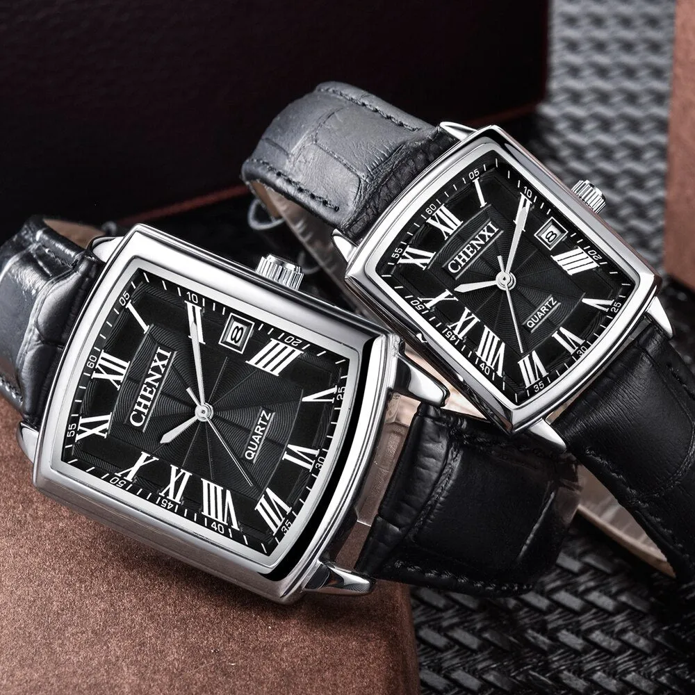 CHENXI Brand Luxury Mens Watches Sports Business Clock Waterproof Fashion Leather Analog Quartz Watch Men Relogio Masculino