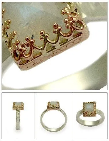 Cherry Two Toned Ring- Rose Kingdom.