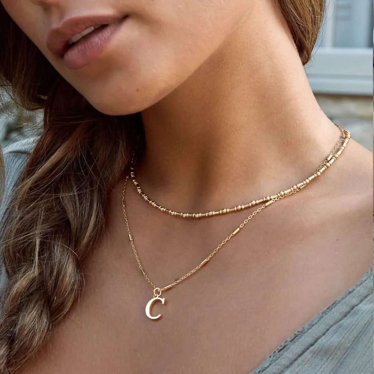 ChloBo Iconic Initial Necklace - Gold