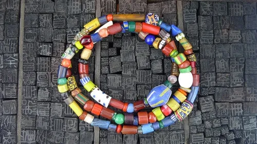Churchill Private Label Old African Trading Bead Necklace