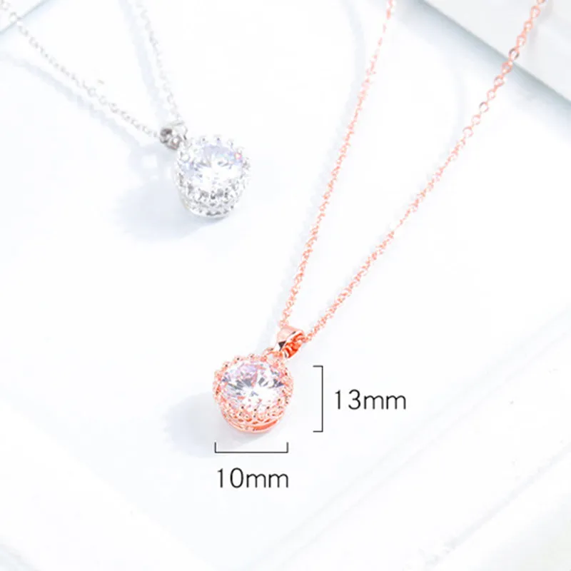 Clavicle Chain Delicate Micro-inlaid Zircon Pendant