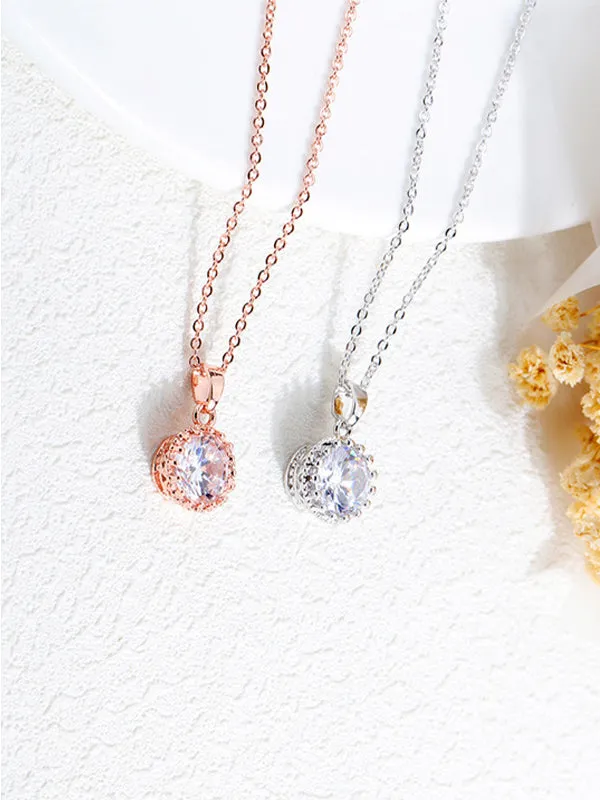 Clavicle Chain Delicate Micro-inlaid Zircon Pendant