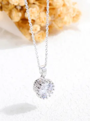 Clavicle Chain Delicate Micro-inlaid Zircon Pendant