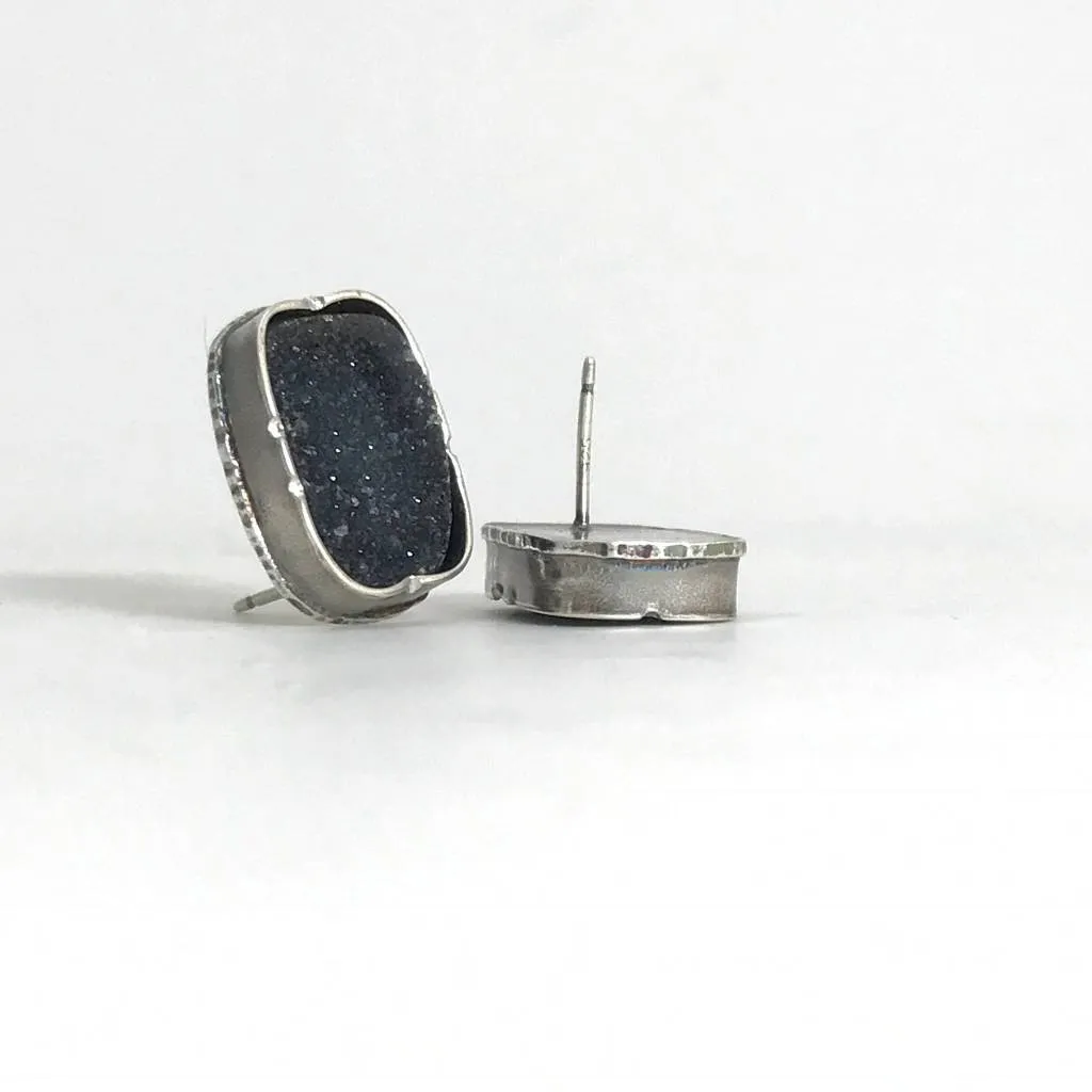 Creative Black Tie Medium Studs - square/rectangle (wholesale)
