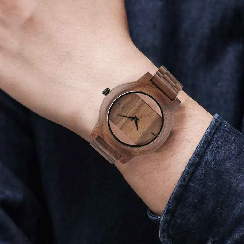 Creative Minimalistic Design Bamboo Wood Unisex Watches