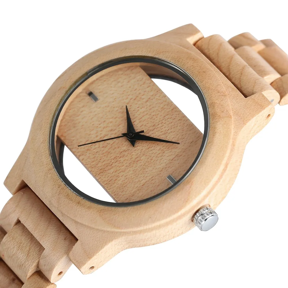 Creative Minimalistic Design Bamboo Wood Unisex Watches