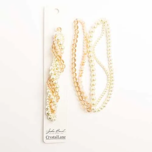 Crystal Lane Twisted Bead Strands Pussy Willow
