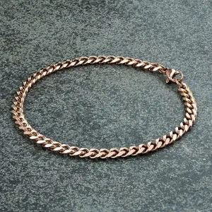 Cuban Chain Bracelet - Rose Gold
