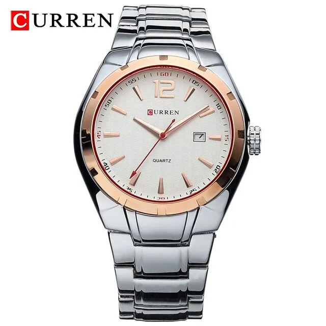CURREN Fashion Watch Men Waterproof Quartz Stainless Steel Wrist Watches For Men Sports Watches Male Clock Relogio Masculino