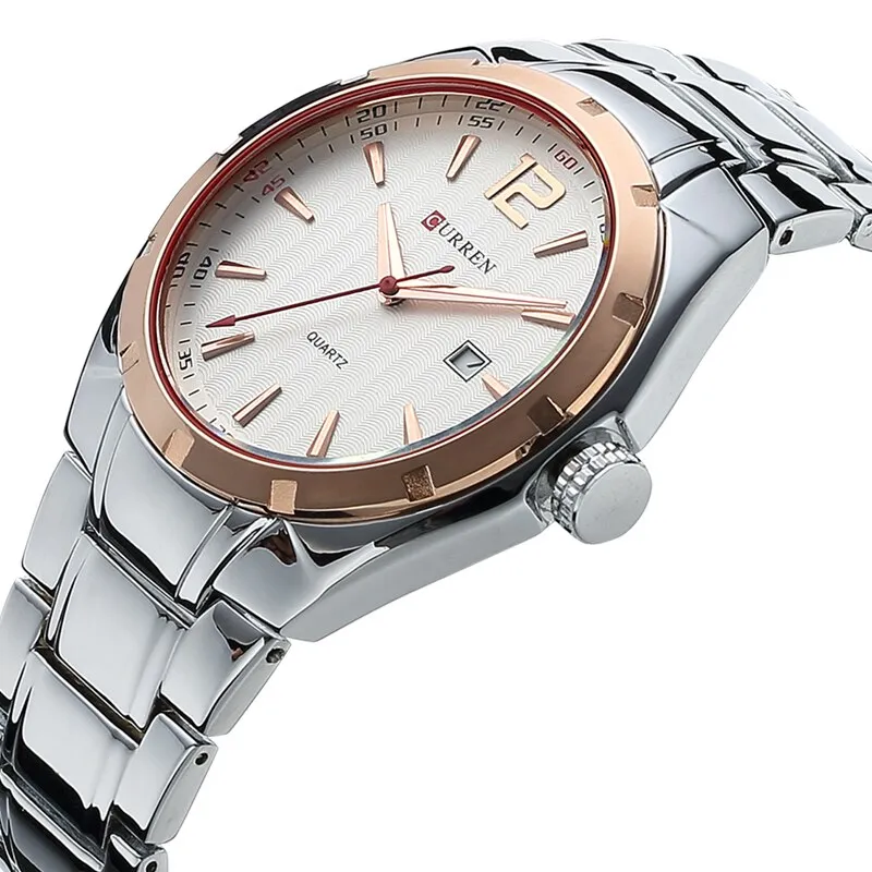 CURREN Fashion Watch Men Waterproof Quartz Stainless Steel Wrist Watches For Men Sports Watches Male Clock Relogio Masculino