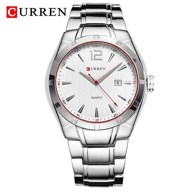 CURREN Fashion Watch Men Waterproof Quartz Stainless Steel Wrist Watches For Men Sports Watches Male Clock Relogio Masculino