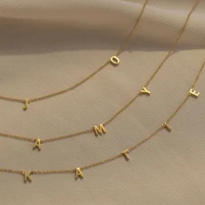 CUSTOM LETTER necklace