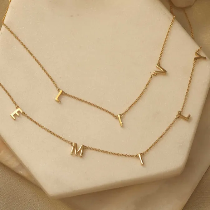 CUSTOM LETTER necklace