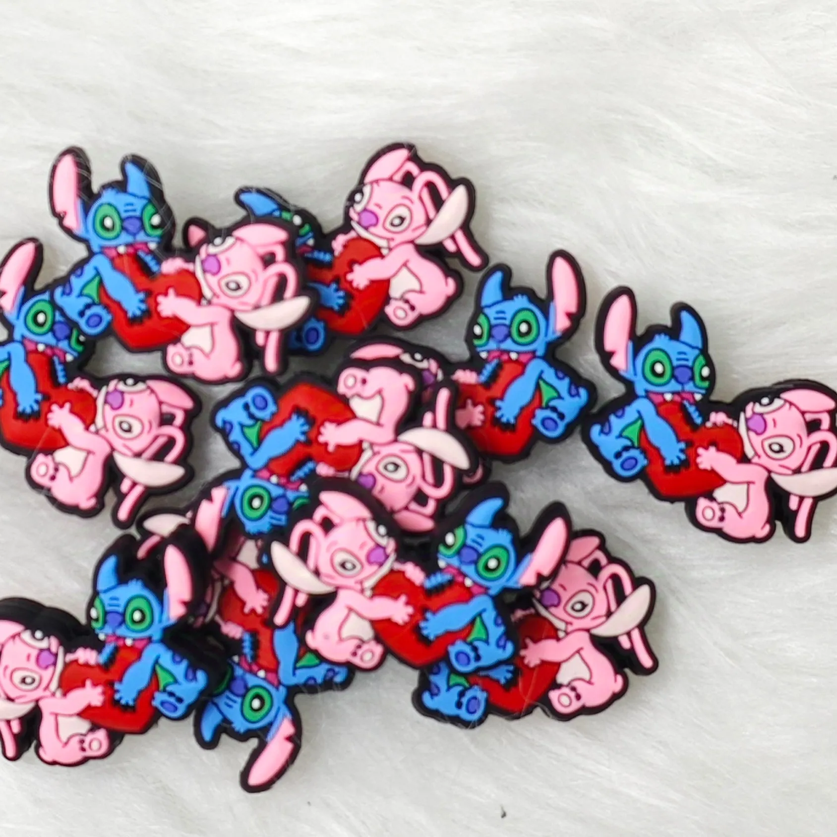 Cute stits silicone focal beads for Valentine's Day