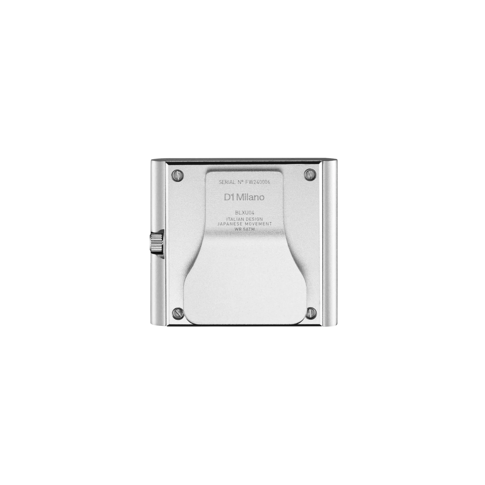 D1 Milano Block Grey Aluminum Case Unisex Watch - BLXU02