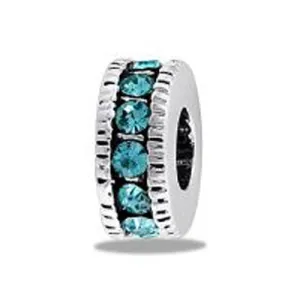 Davinci Beads Blue CZ Wheel
