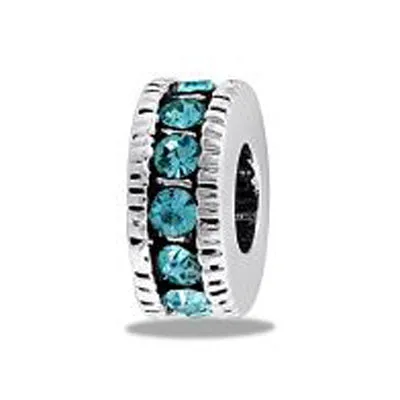 Davinci Beads Blue CZ Wheel