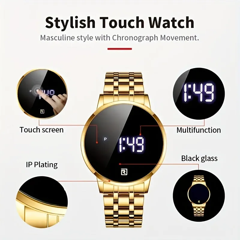 Deluxe Touch Screen Couples Wristwatch