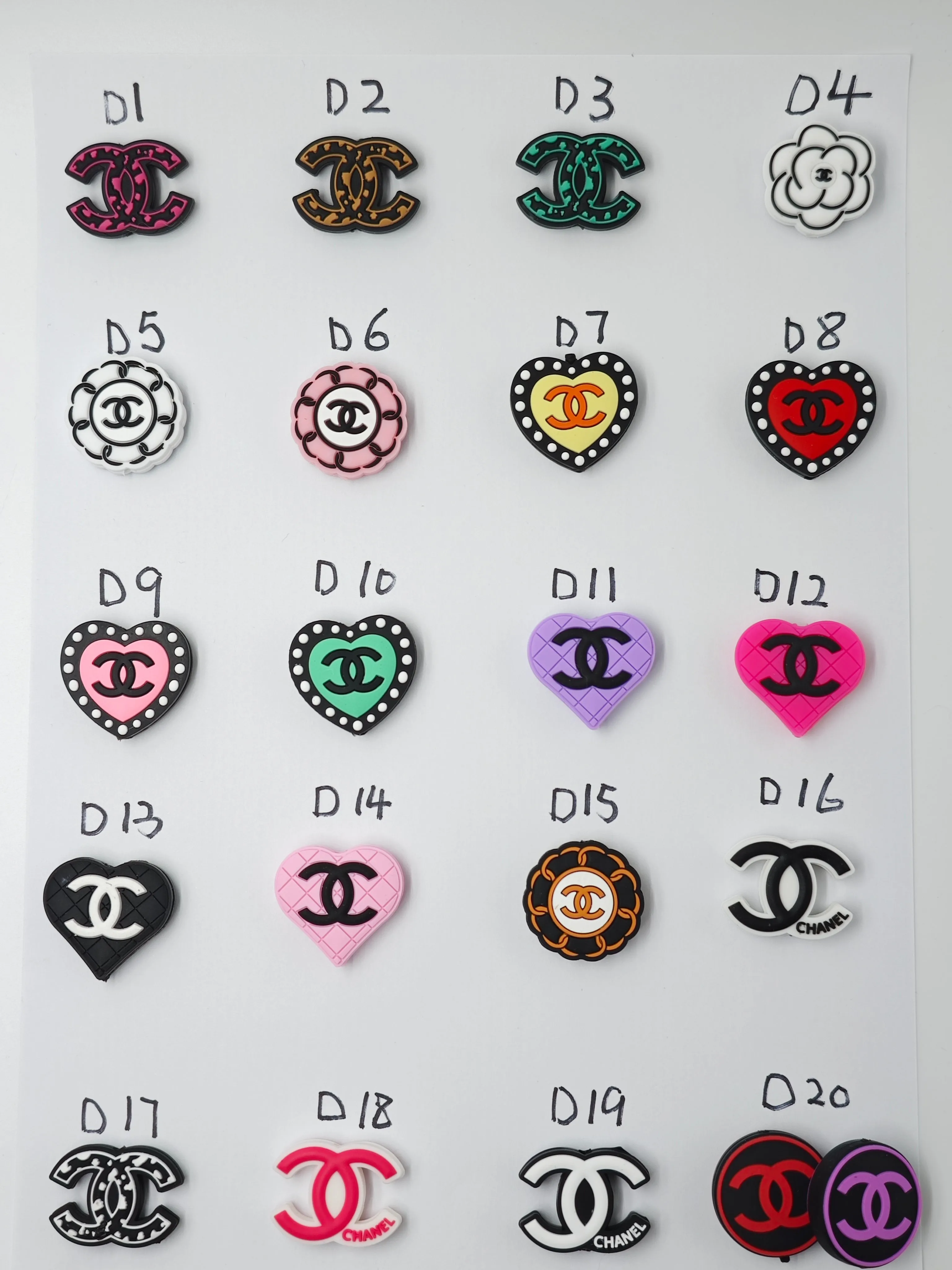 Designers Focals(D collection)-Cute Silicone Focal Beads (pick by using the number above the focals)