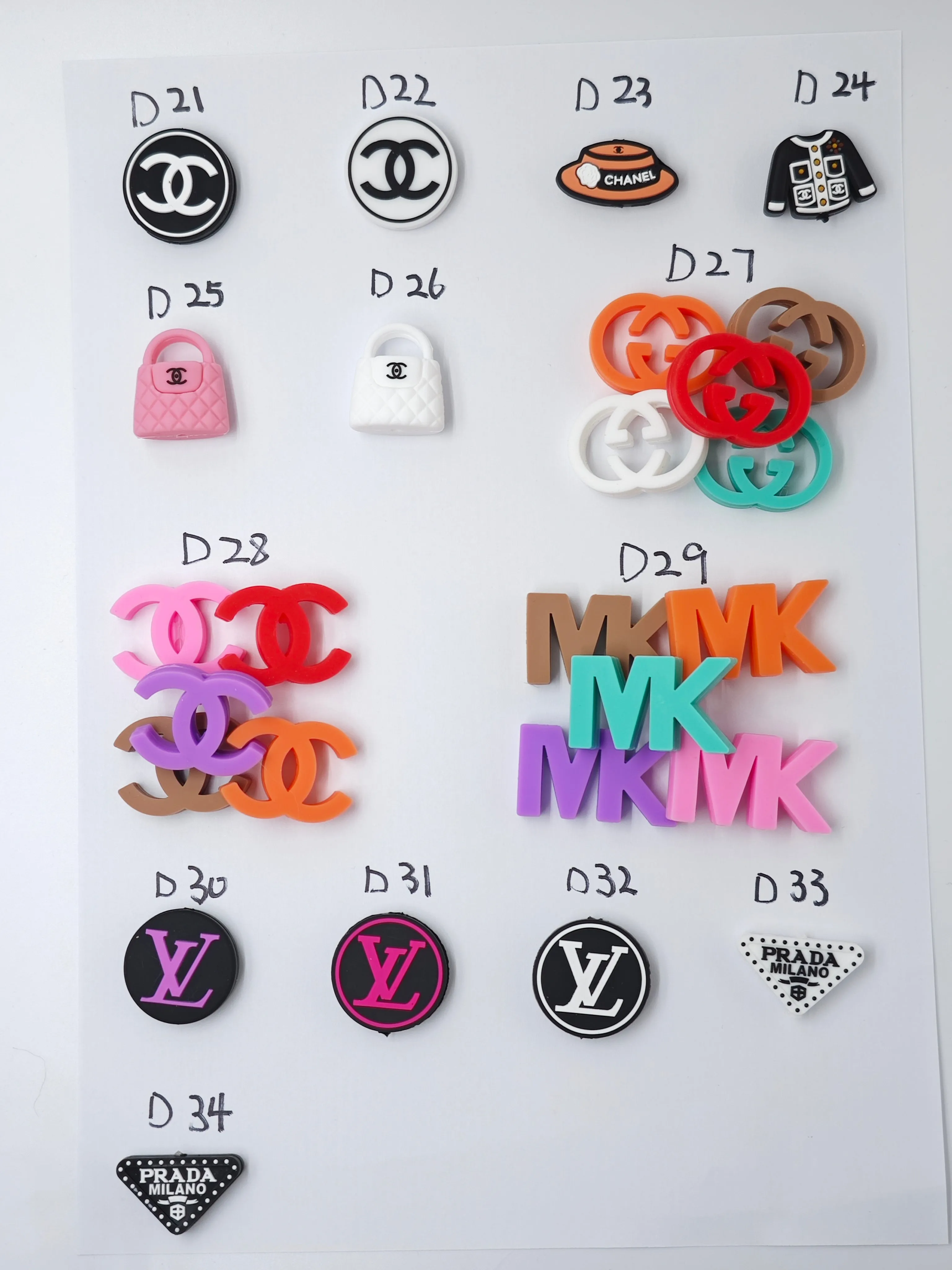 Designers Focals(D collection)-Cute Silicone Focal Beads (pick by using the number above the focals)