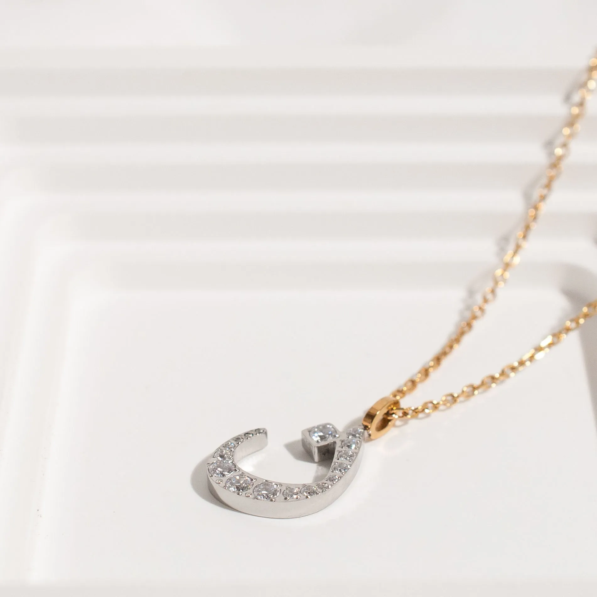 Diamond Letter Necklace