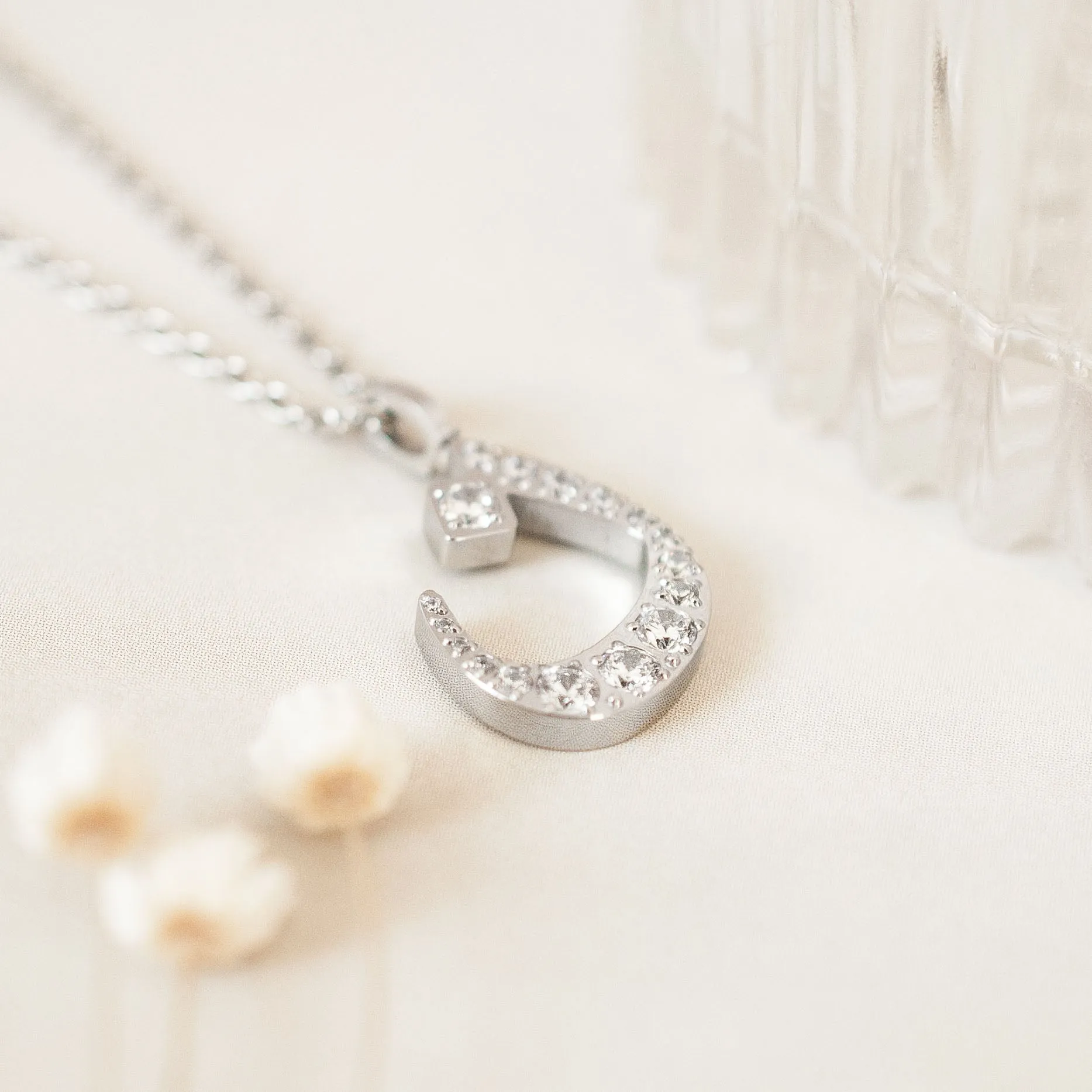 Diamond Letter Necklace