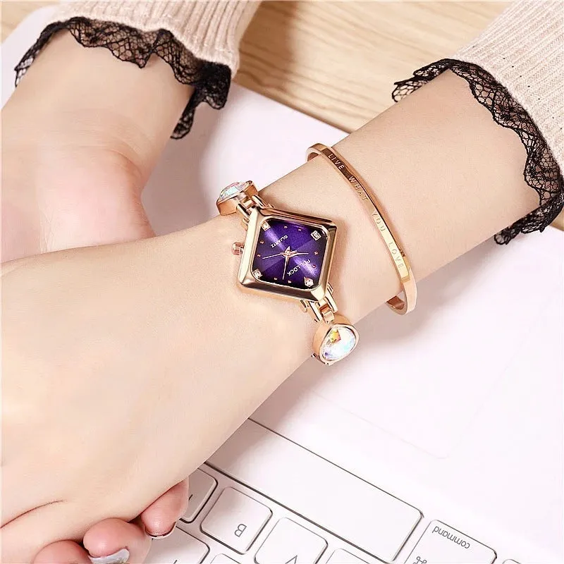 Diamond-studded high-end quartz watch