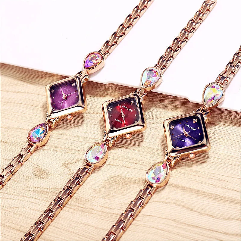 Diamond-studded high-end quartz watch