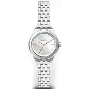 DKNY MOP ANLG WATCH 0 JWL SS METAL BRCLT