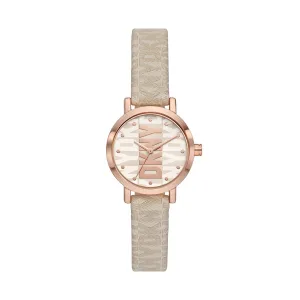 Dkny Soho Three-Hand Nude Fabric Watch