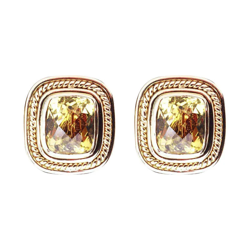 Earrings- Lemon Quartz  (924G)